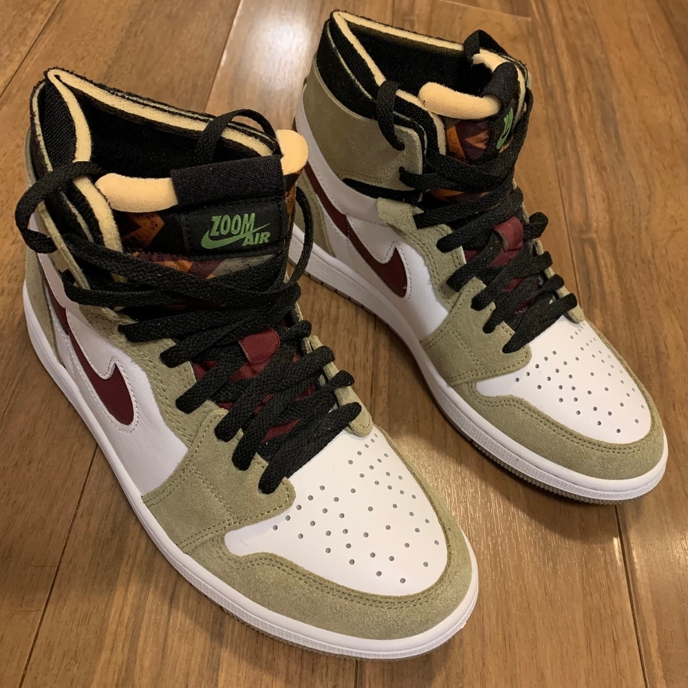 Jordan 1 Zoom CMFT in Neutral Olive - Men’s Size 8